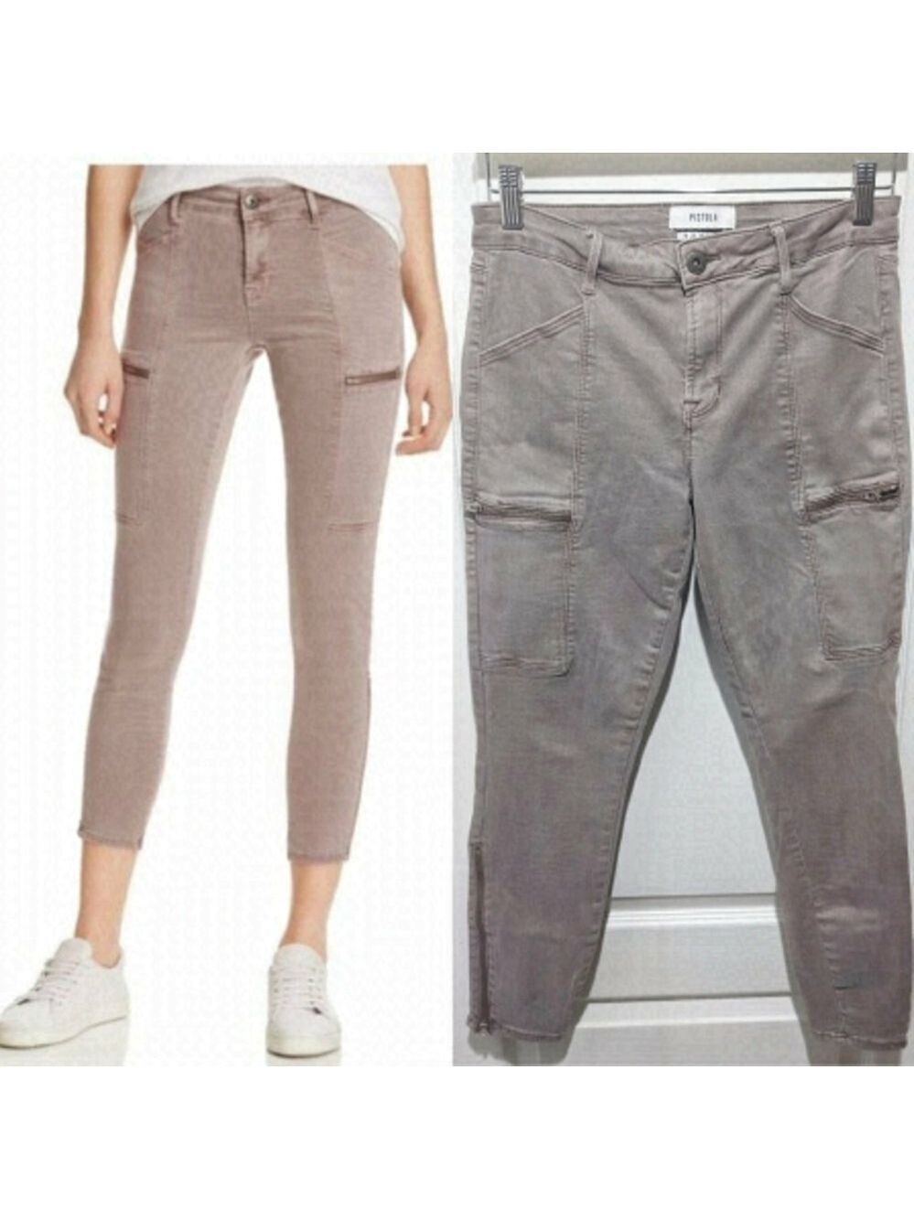 Pistola | Hunter Skinny Cargo Jean in Woodrose